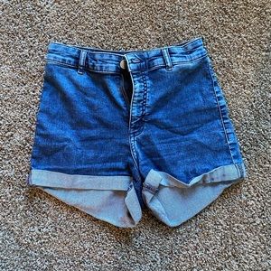 High waisted H&M jean shorts